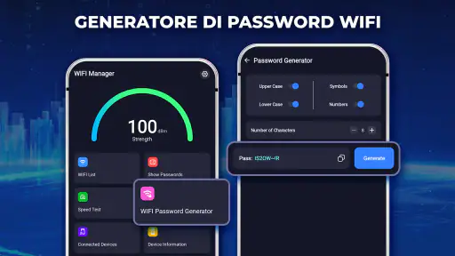 Mostra chiave password Wi-Fi screenshot