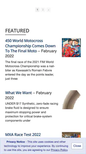Motocross Action Magazine screenshot