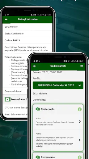 MotorData OBD ELM car scanner screenshot