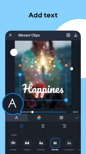 Movie Maker Movavi Clips Video screenshot