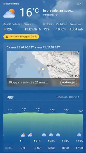 MSN Meteo - Previsioni e mappe screenshot
