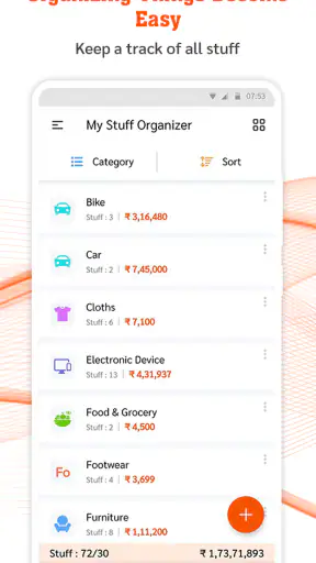 My Stuff Organizer screenshot