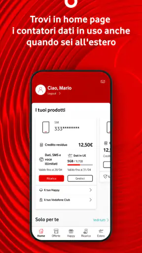 My Vodafone Italia screenshot