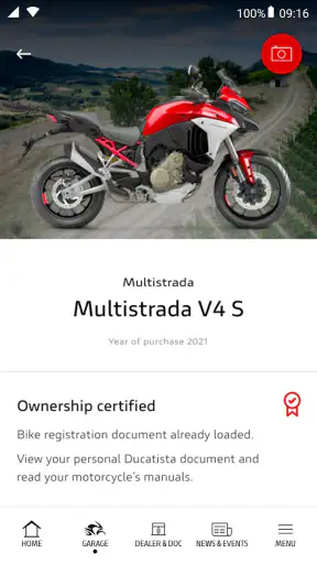MyDucati screenshot