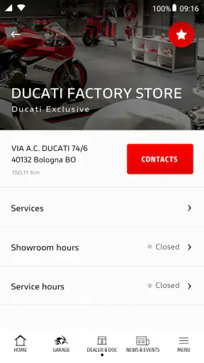 MyDucati screenshot