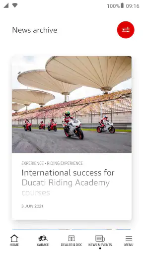 MyDucati screenshot