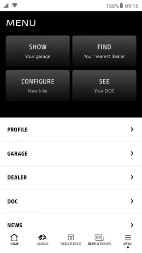 MyDucati screenshot