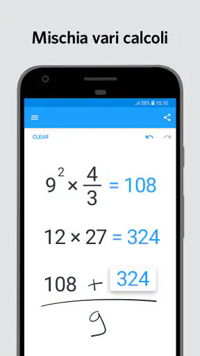 MyScript Calculator 2 screenshot