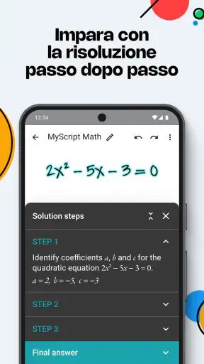 MyScript Math: calcola,traccia screenshot
