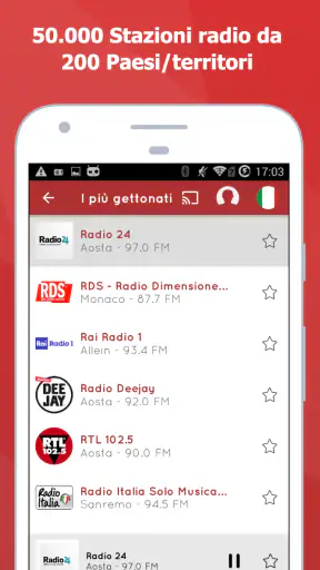 myTuner Online Radio Italia screenshot