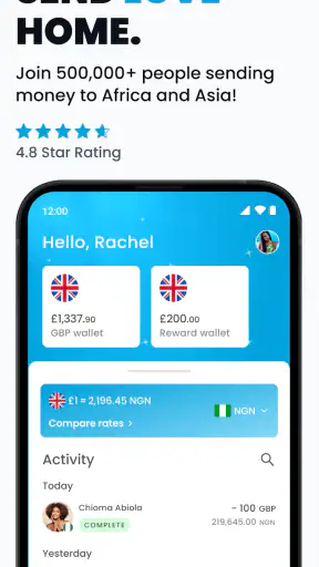 NALA Send Money Globally screenshot