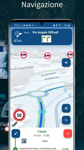 Navigazione camion CargoTour screenshot