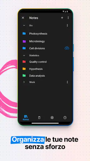 Nebo: blocco note per studenti screenshot