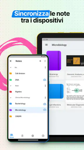 Nebo: blocco note per studenti screenshot