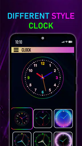 Neon Digital Clock Smart Watch screenshot