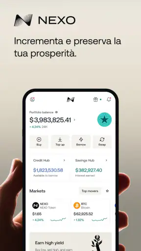 Nexo: Cripto Asset Management screenshot