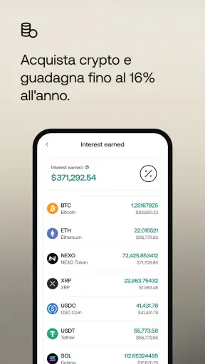 Nexo: Cripto Asset Management screenshot