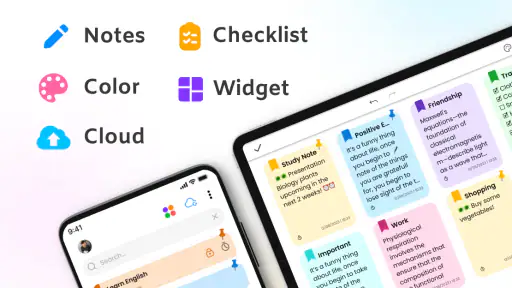 Note, taccuino e blocco note screenshot