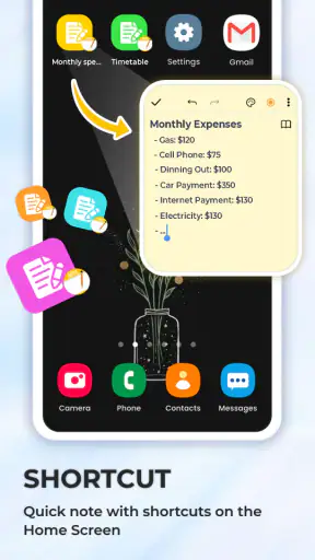 Note, taccuino e blocco note screenshot