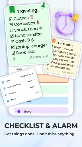 Note, taccuino e blocco note screenshot