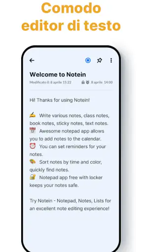 Notepad, Blocco note - Notein screenshot