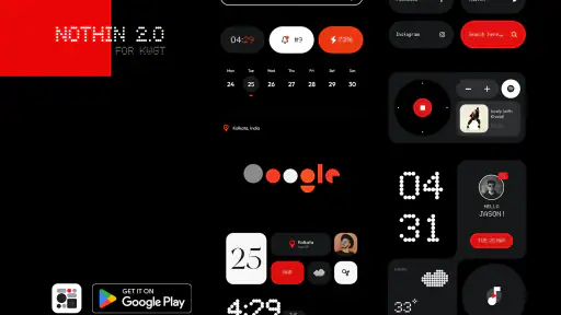 Nothing 2.0 for KWGT screenshot
