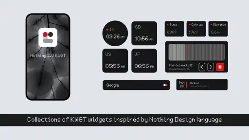 Nothing 3.0 KWGT screenshot