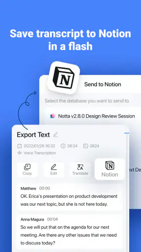 Notta-Dettatura e trascrizione screenshot