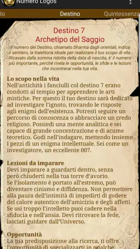 Numero Logos Numerologia screenshot