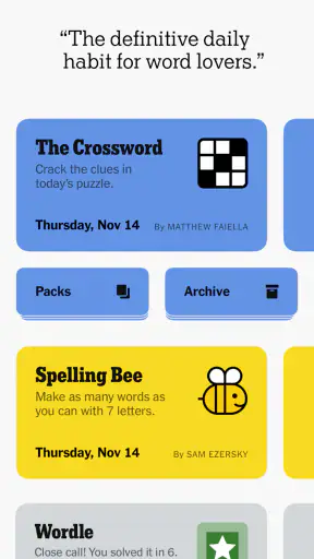 NYT Games: Word, Number, Logic screenshot