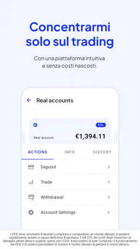 Octa trading app screenshot