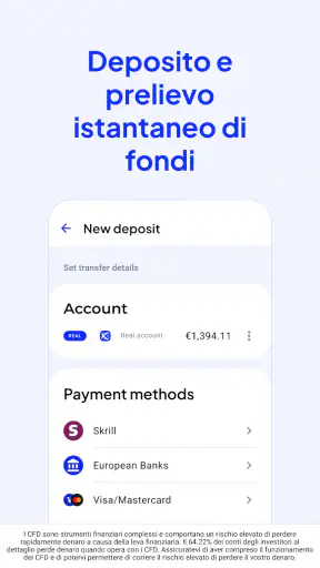 Octa trading app screenshot