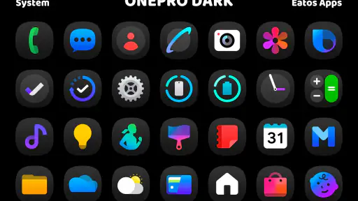 OnePro (Dark) - Icon Pack screenshot
