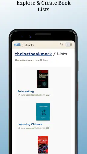 Open Library screenshot