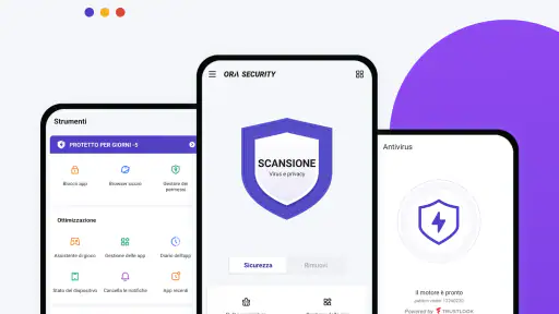 Ora Security: pulito,antivirus screenshot