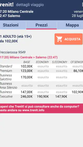 Orari Treni + Ritardi + Prezzi screenshot
