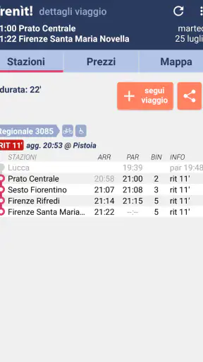 Orari Treni + Ritardi + Prezzi screenshot