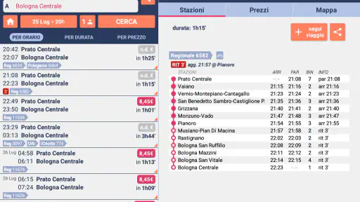 Orari Treni + Ritardi + Prezzi screenshot