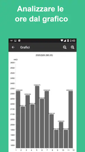 Ore lavoro: Registro di lavoro screenshot