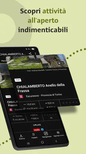 Outdooractive escursioni, bici screenshot