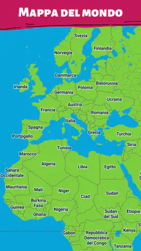 Paesi - Mappa del mondo screenshot