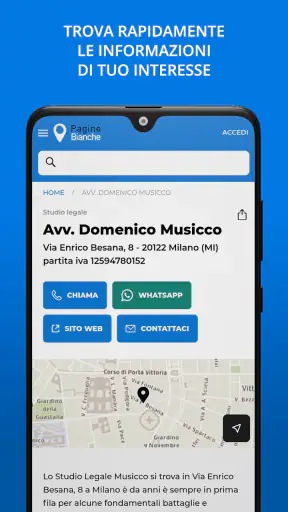 PagineBianche screenshot
