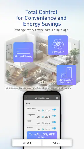 Panasonic Comfort Cloud screenshot