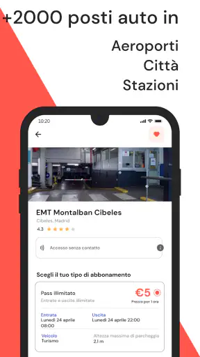 Parcheggio Milano Roma Italia screenshot