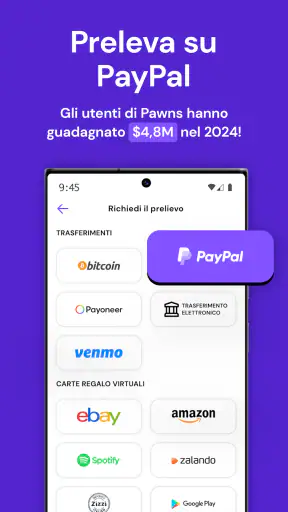 Pawns.app: Sondaggi Retribuiti screenshot