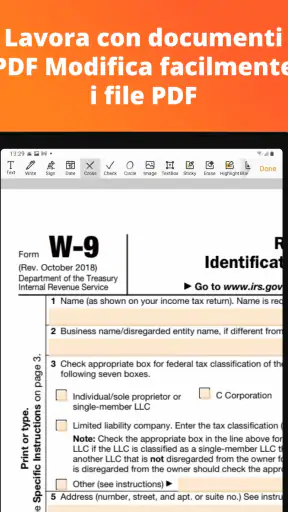pdfFiller per modificare PDF screenshot