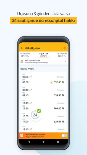 Pegasus Airlines screenshot