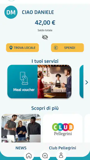 PELLEGRINI CARD screenshot