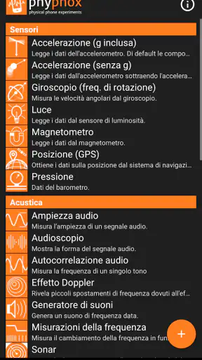 phyphox screenshot