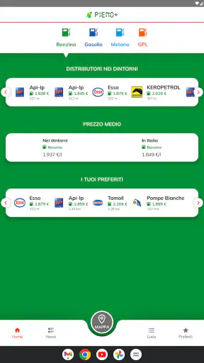 Pieno+: prezzi benzina diesel screenshot